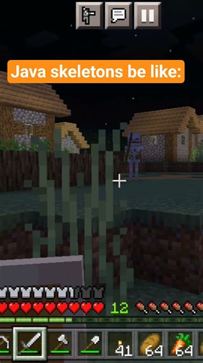 Those java skeletons😌 #minecraft #skeleton #mojang