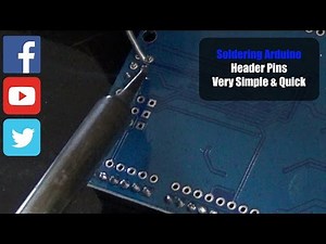 Soldering On Female Header Pins | Arduino Basics|