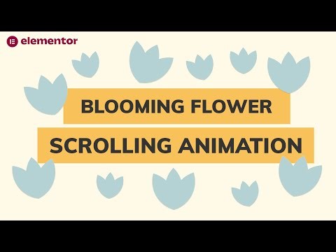 Blooming Flower Animation Using Elementor Pro