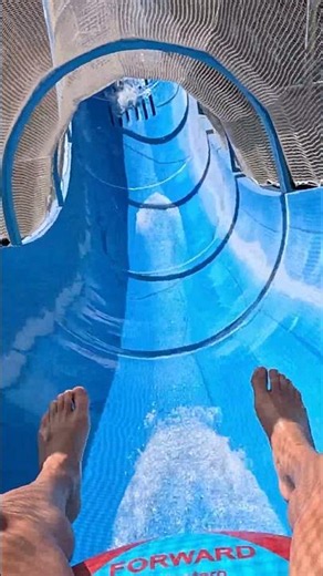 Meteor Tunnel → Water Slide at Yalıcastle Water Park #waterpark #viralshorts