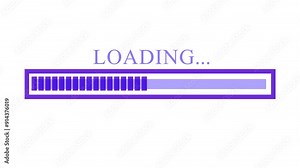 Green screen Loading bar downloading bar loading screen pixelated progress animation Loading Transfer Download 0-100%.