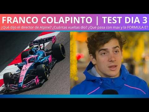 FRANCO COLAPINTO RESUMEN TEST DIA 3 EN BAHREIN | GRAN DIA PEQUEÑO SUSTO Y MUCHA EXPERIENCIA