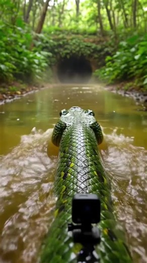 Giant Anaconda roaming in Amazon Forest 🐍