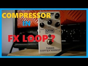 Using a compressor in the effects loop - MXR M87 + Jet City JCA50h