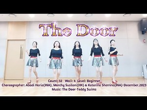 The Door Line Dance/Beginner/Abadi Haria(INA),Marchy Susilani(HK)&Katarina Sherrina(INA)/Teddy Swims