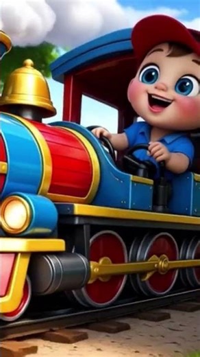 Baby Train 😲 | Cute Baby in Jeans Driving Train | 3D Cartoon for Kids