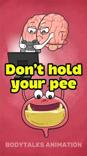 Don't hold your pee! #bodytalk #animation #woa2danimation #funny #cartoon #memes #shots