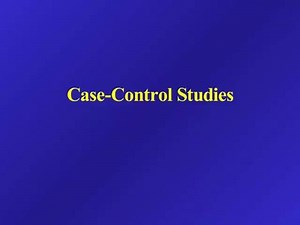 HM 803 Case Control Studies