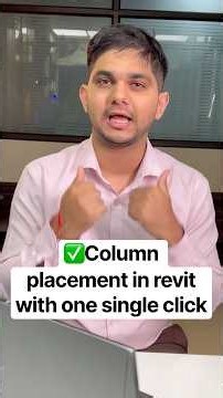 ✅Column placement in revit with one single click #new #viral #revittutorial #revit #youtubeshorts