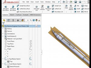 How to Reverse Engineer from Pictures (SolidWorks)