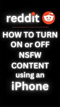 How to Turn On or Off NSFW Content on the Reddit App using an iPhone | Easy iOS Tutorial