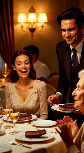 At dinner, my family ate steak and gave me the leftovers. “I hope it’s not too spicy for you,” she smirked. My son didn’t defend me; he only asked, “Did you transfer the funds for the car?” They treated me like a burden, forgetting that I paid for their entire lavish lifestyle. I left without a word. When the notification appeared on my son’s phone the next morning, he fell to his knees... "We're thinking of redoing the master bath next month," Clare announced, her voice projecting across the di