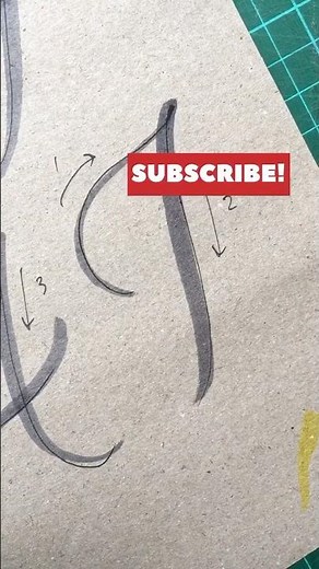 How to do calligraphy I using brush pen ✨ SUPER EASY BEGINNER CALLIGRAPHY TUTORIAL #shorts