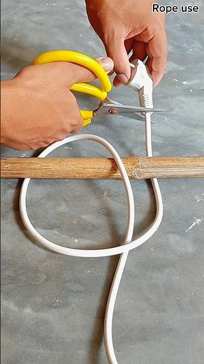 Simple trick to untangle a tangled wire or rope