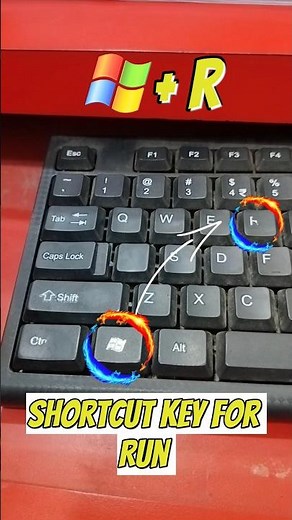 Shortcut key for Run | Run karne ka shortcut key | what is the use of windows + R #shorts #viral