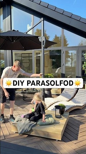 Sådan laver du en nemt og brugbar parasolfod - DIY
