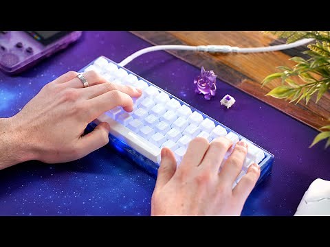 1 Hour ASMR Typing on Ceramic Keycaps w/ Resin Keyboard (No Talking, No Music)