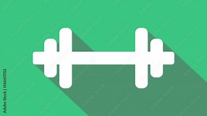 Flat barbell animation in PNG format with ALPHA transparency channel.