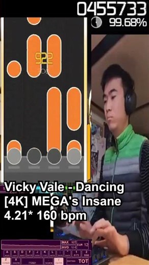 vicky vale - DANCING #osumania #osu #osugame #vsrg #initiald #eurobeat #rhythmgame