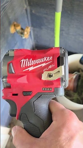 Use impact driver to loosen corroded outdoor garden hose connector