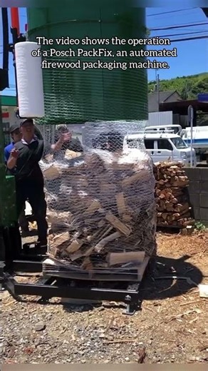 Efficient Firewood Logistics: The Posch PackFix Automated Wrapping System
