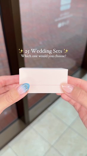 25 engagement ring & wedding band sets – which one would you choose? 🥰💍✨ Build your own custom set at princessbridediamonds.com 💕 #engagementring #weddingband #weddingring