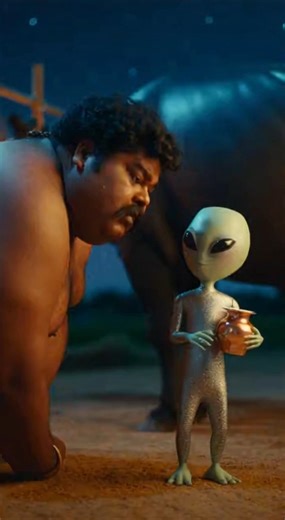 👽🥛 Doodh Baba vs Alien – 😂, #shorts, #ComedyVideo #AlienVsBaba #Funny #DesiComedy #VillageComedy