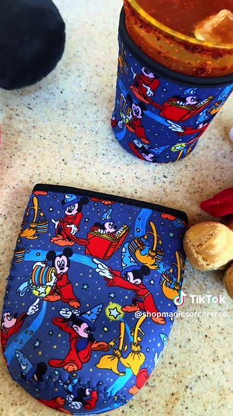 Sorcerer Mickey Cup Sleeve and Yellow Cup Collection