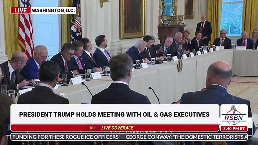 FULL: President Trump Holds a Meeting with Oil and Gas Executives - 01/09/26 | Right Side Broadcasting