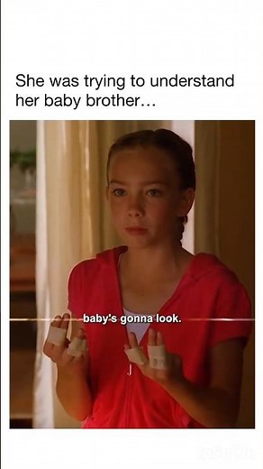 They’re so ashamed of the baby they can’t see her empathy for her sibling. #baby #disabled #sad #cry