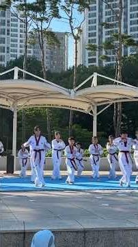 나로시범단 야외공연 충의태권도와 엔딩 모습 #taekwondo #고일태권도
