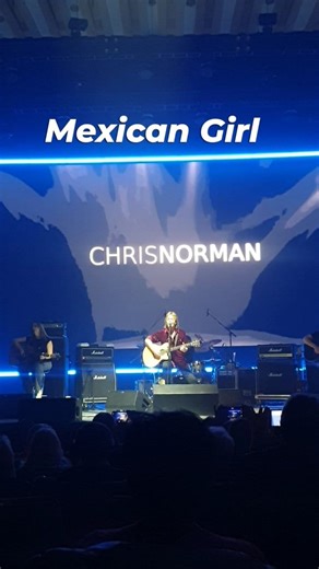 "Mexican Girl" The classic example of Smokie's soft rock sound, written by Chris Norman and Pete Spencer, "Mexican Girl" was released in 1978, as a single from the "The Montreux Album" Chris Norman #livemusic | Daniela Duran