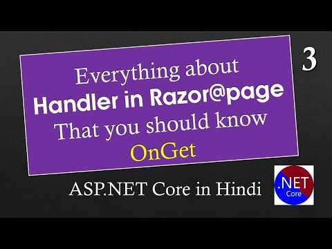 Rzr03 OnGet Handler in ASP.NET Core Razor Pages in Hindi That Every Beginners should know - AppliedK