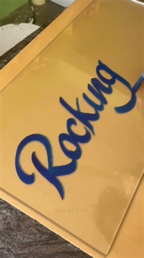 Rocking Star Sign Painting ✨🖌️ | Creative Calligraphy Art #shortsfeed