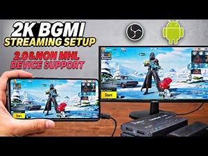 BGMI Screen Casting Without Delay Any Android/Non MHL & MHL Device | USB 2.0 Support, OBS Streaming