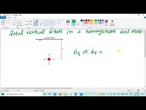 Total stress in a homogeneous soil mass. Basics of Geotechnical Engineering