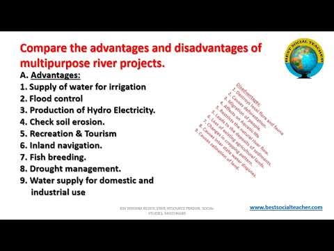 Advantages and disadvantages of multi purpose river projects