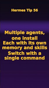 Hermes Tip 56 - Profiles: Run Multiple AI Agents
