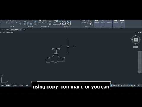 Copy while Rotating any object in #autocad