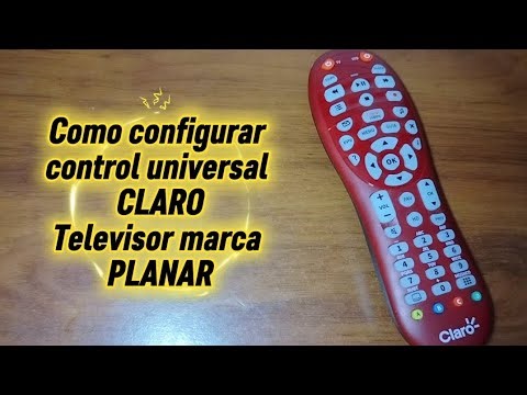 Code for PLANAR TV. CLARO universal remote control.