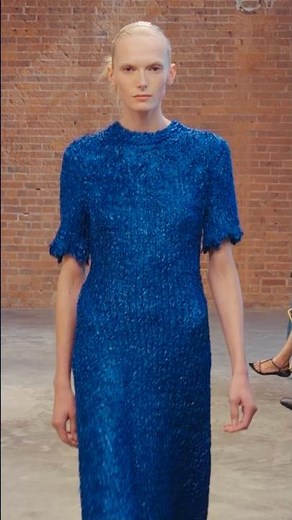 Look 49. Alex Consani wears Calvin Klein Collection Spring 2027 by Veronica Leoni.