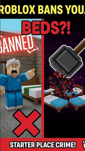 🛌 ROBLOX BED BAN EXPLANATION! #shorts