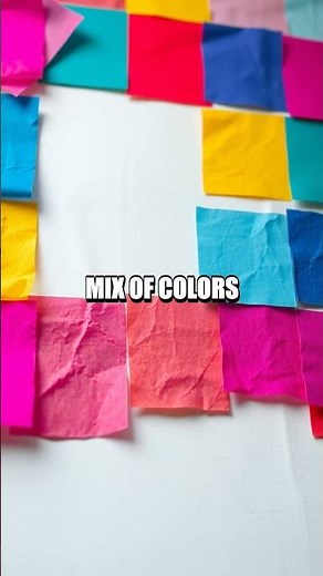 DIY Colorful Tissue Paper Mosaic Art