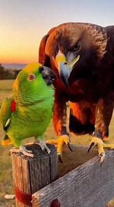 Sassy is scared of Eagle #parrots #parrot #parrotlover #funny | Sassy Parrot