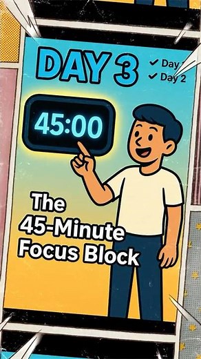 The 45 Minute Focus Block That Changed My Productivity #shorts #viral #productivity