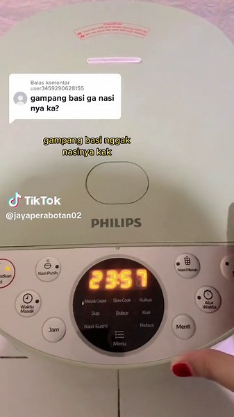 Philips Digital Rice Cooker 1.8L - Metallic Grey Kitchen Appliance