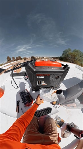Change oil on predator generator #generator #roofing #changeoil #construction
