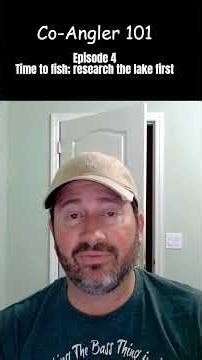 Co Angler 101 - Episode 4 - Time to fish; research the lake first. #shorts #majorleaguefishing #bfl