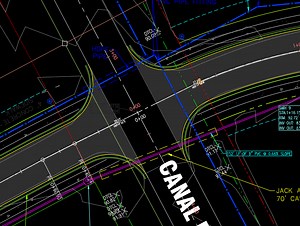Display 2nd alignment across intersection on profile