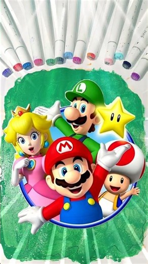 Super Mario & Friends 🎨 | Satisfying Paint Art Transformation #supermario #mariobros